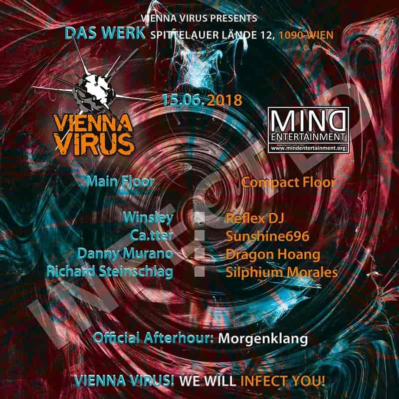 Vienna Virus Werk Club Party Flyer Front June 2018