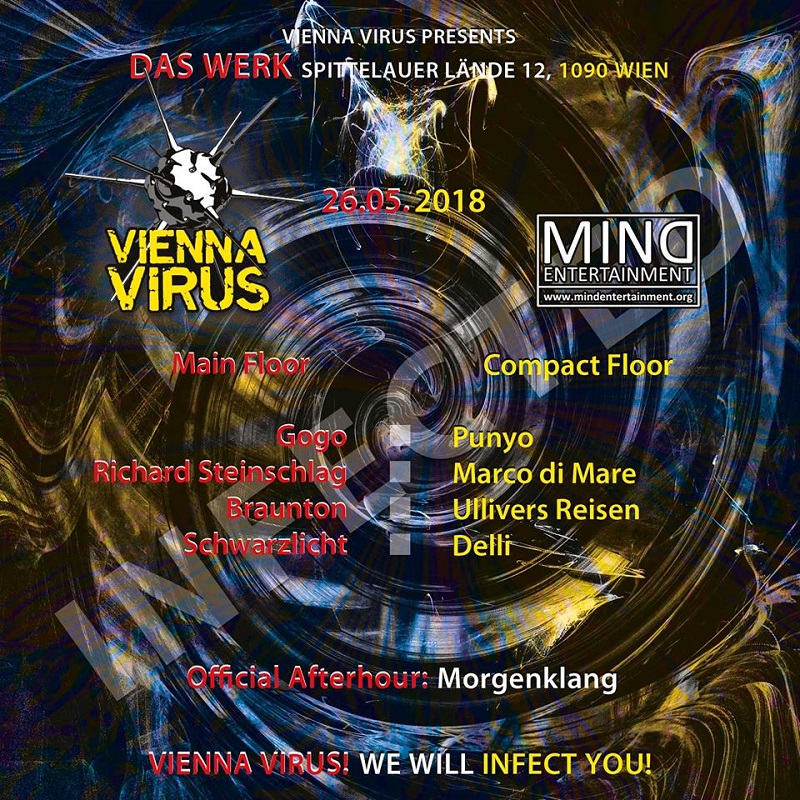 Vienna Virus Party Flyer Backside DJ Line