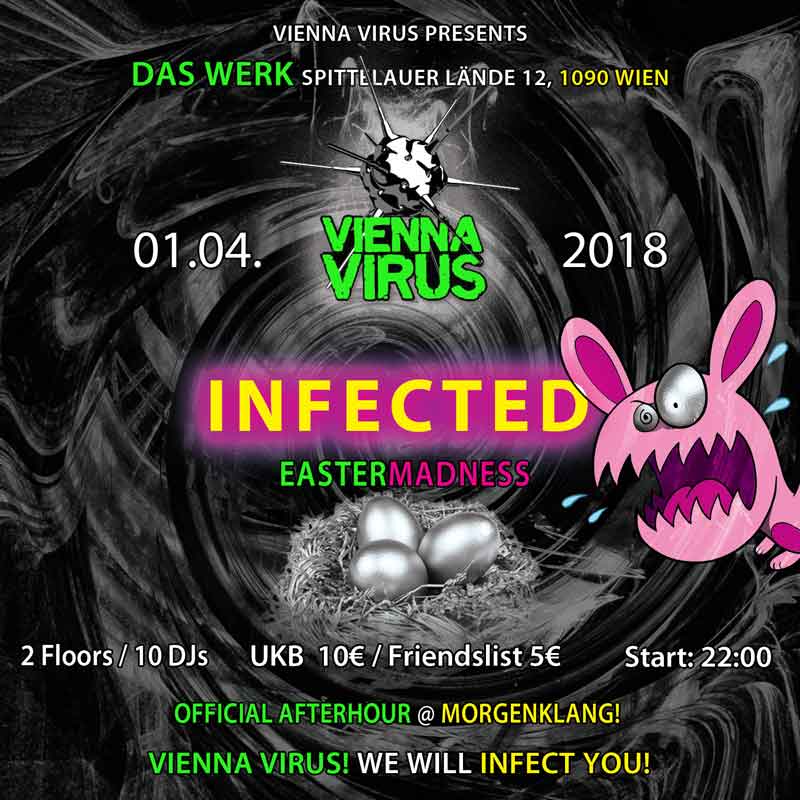 Flyer Vienna Virus Easter Rave Edition 