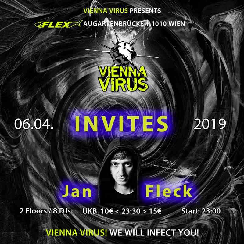 Vienna Virus invites Jan Fleck Flyer Front