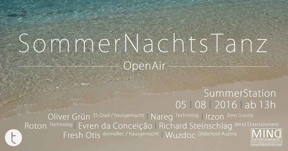 SommerNachtTanz Mind Entertainment Flyer