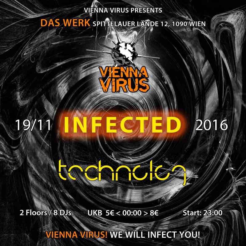 Vienna Virus infects Technolog Flyer Front